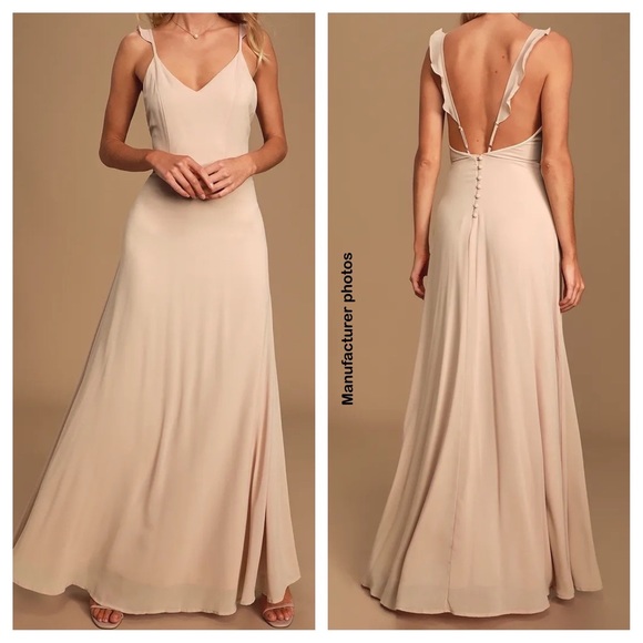 Lulu’s Meteoric Rise Blush Maxi Dress - Picture 9 of 9